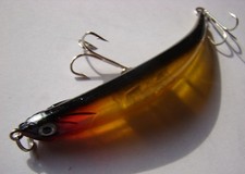 Leurre mer ou riviere pêche surface Minnow flottant Pencil 11cm 11g marron noir