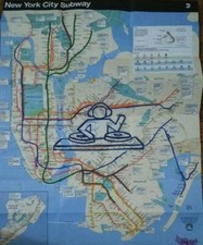 NYC GRAFFITI SUBWAY MAP 
