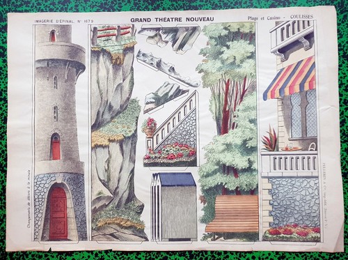 Xix ème rare planche - ,