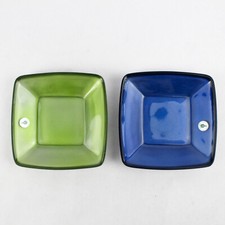 Partylite Nouveaux Porte-Bougies Trays 2 P7478 Bleu Vert Citron Pastèque
