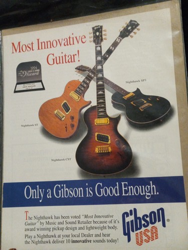 Gibson usa nighthawk - gibson, 90's