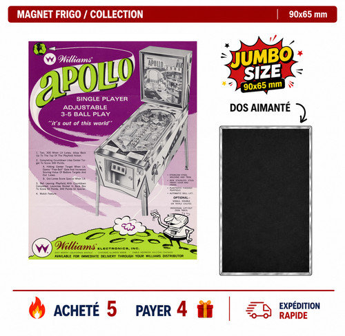Magnet frigo apollo 90x65 mm - ,