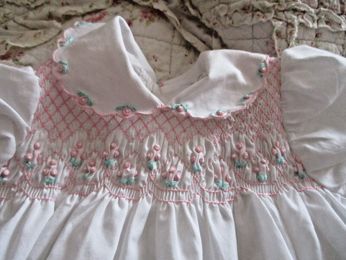 Robe vintage coton - , blanc