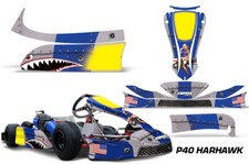 Kit De Graphiques De Karting Autocollant Pour KG MK14 Cadet P40 WARHAWK U