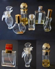 Lot 7 anciens flacons vaporisateurs vides différents parfumeurs pour collection