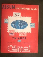 ALBUM DE TIMBRES THIAUDE pour le chocolat CEMOI