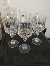 Cristal d'Arques Longchamp  6 Verres À Vin Rouge  17 5 cl Neuf