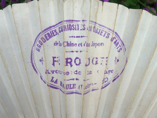 Ancien éventail publicitaire - ancien,