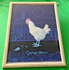 CADRE MENU GEORGES BLANC signé G COUDOUR 91 - 1/2 menu au dos haut 44 cm X 34 cm