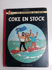 TINTIN  - HERGE - COKE EN STOCK B24 1958