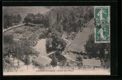 Cpa nontron moulin la - cpa,