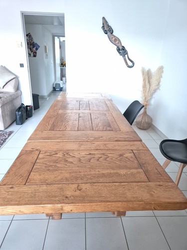 Table bois marron avec - bois,