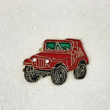 Pin's Jeep rouge 4x4 vintage années 90