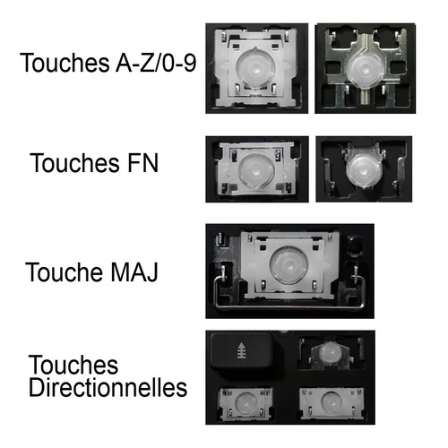 Touche clavier français - de,