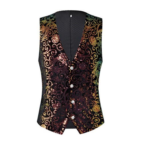 Hommes sequin gilet boutonné - hommes,