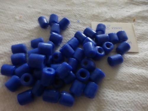Lot grosses perles tubes - 60,