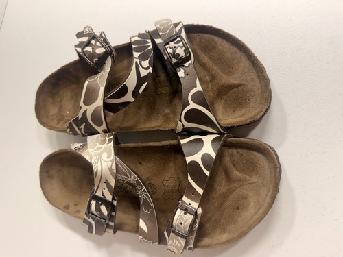 Brown white 3 strap - brown, &