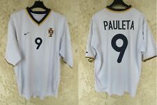 Maillot PORTUGAL 2001 PAULETA n°9 vintage away shirt jersey NIKE F.P.F XL