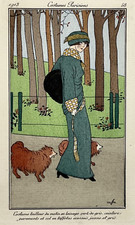 MADELEINE FRANC NOHAIN Mode GRAVURE Pochoir ART DECO Costumes Parisiens 1913