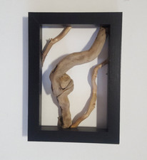 Cadre avec déco en bois