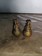 2 Anciens glands / embouts / pompons  pour cordon de rideaux en Bronze N5