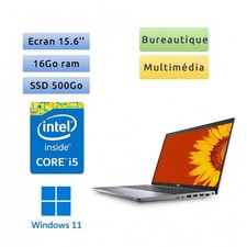 Occasion - Dell Latitude 5520 - Windows 11 - i5 16Go 500Go SSD - 15.6 - Webcam -