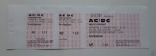 ticket billet UNUSED place concert AC/DC 1981 DIJON France + WHITESNAKE