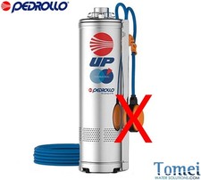 Pompe submersible 20mt puits Pedrollo UP 4/3 SANS flotteur 0,55kW 6" Triphasé à