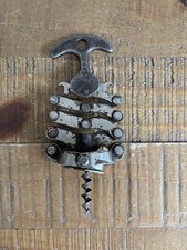 Ancien Tire Bouchon Type Zig Zag En Métal - Vintage