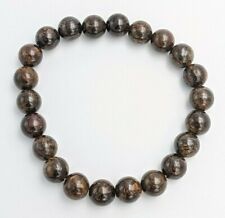 BRACELET EN PIERRE NATURELLE POLIE BRONZITE bijoux chakra perle 8mm AA