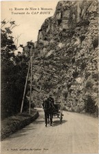 PC FRANCE ROUTE DE NICE À MONACO. TOURNANT DU CAP ROUX (a75652)