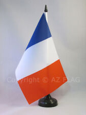 DRAPEAU DE TABLE FRANCE 21x14cm - PETIT DRAPEAUX DE BUREAU FRANÇAIS 14 x 21 cm -