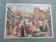 TABLEAUX D HISTOIRE CE COLLECTION ROSSIGNOL N °17/18 UNE FOIRE AU MOYEN-ÂGE