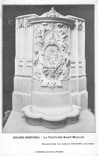 Rouen disparu fontaine - rouen, la