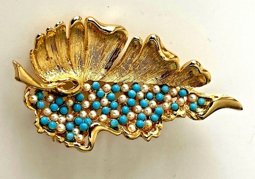 Broche vintage plaqué - broche, or