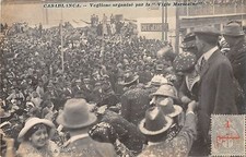 CPA MAROC CARTE PHOTO CASABLANCA VEGLIONE ORGANISE PAR LA VIGIE MAROCAINE N°6