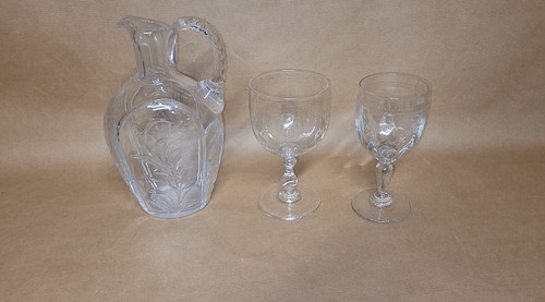 Verres ancien gravé 1 - gravÉ, et