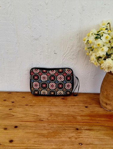 Pochette canevas vintage - pochette,