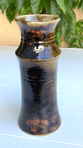 Vase ceramique vernisse signe - vase,