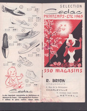 RETHEL & CHARLEVILLE (08) CHAUSSURES Cedac "R. BRION" Catalogue en 1965