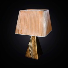 Lampe Grande Classique En Céramique Feuille D'Or 1 Lumière BGA 2885/LG
