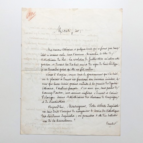 Jacques ancelot lettre - jacques, au