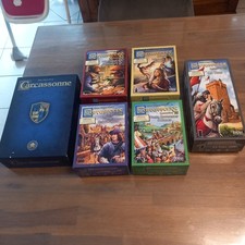 jeu carcassonne edition anniversaire avec 5 extensions parfait etat et complet