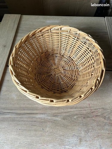 Corbeille ronde osier - corbeille,