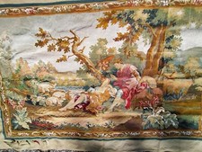 Tapisserie murale d'Aubusson Robert Four canevas commencé" Idylle " de Boucher