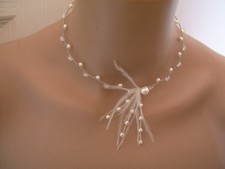 Collier Ivoire/Crème/Cristal