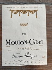 Étiquette Château Mouton