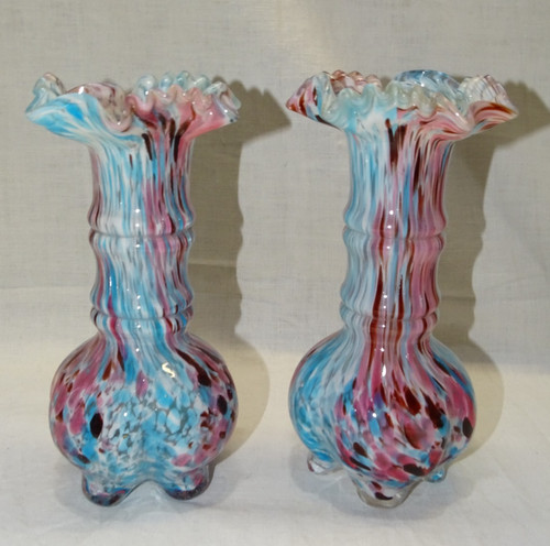 Superbe paire vases - de,