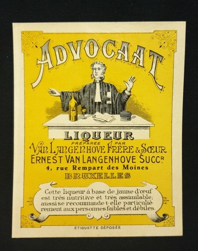 étiquette ancienne advocaat - Étiquette,