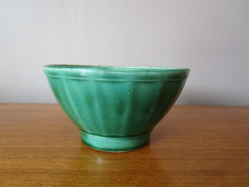 Bol ancien facettes vert - à,